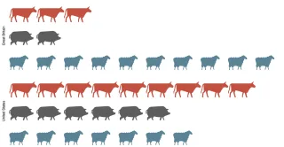 Isotype Dot Plot, rendered by PlotKit